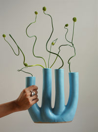 Thumbnail of Vintage Sculptural Multi Bud Ikebana Vase