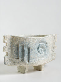 Thumbnail of Vintage Blue Speckle Glaze Textural Ikebana Vessel