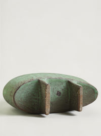 Thumbnail of Vintage Japanese Green Glazed Suiban Style Ikebana Vessel